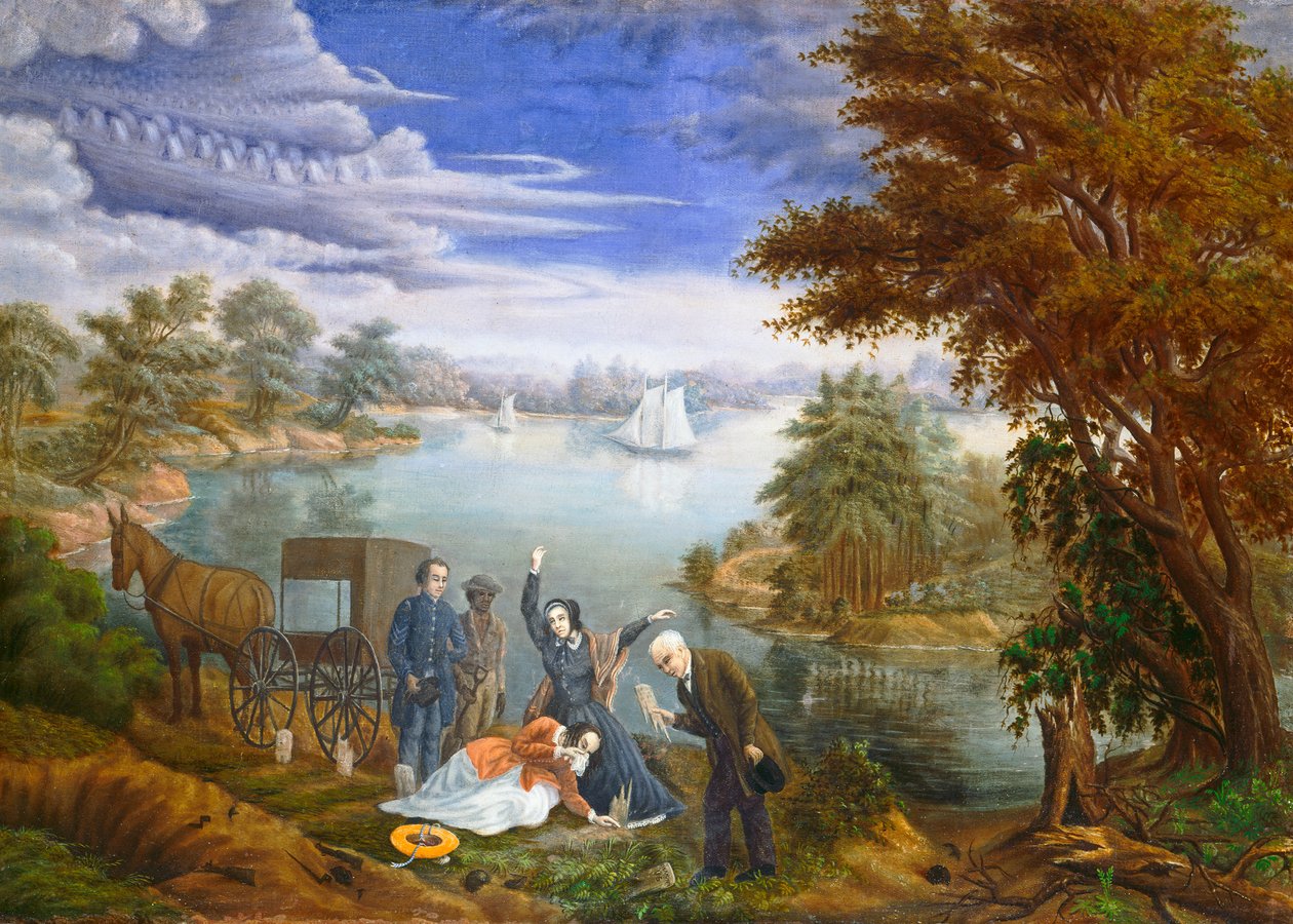 A temetés, 1890 körül alkotó: Linton Park