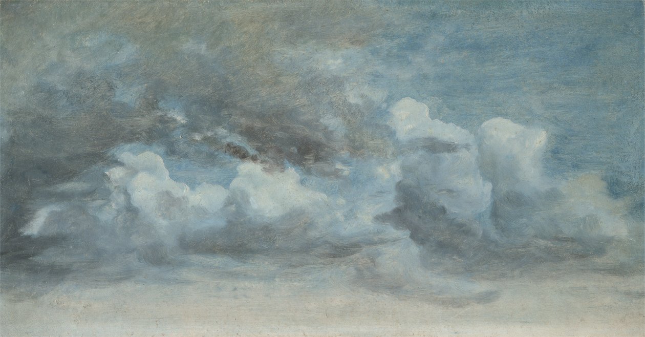 Cloud Study, 1849-55 körül (olaj, papír a táblán) alkotó: Lionel Constable