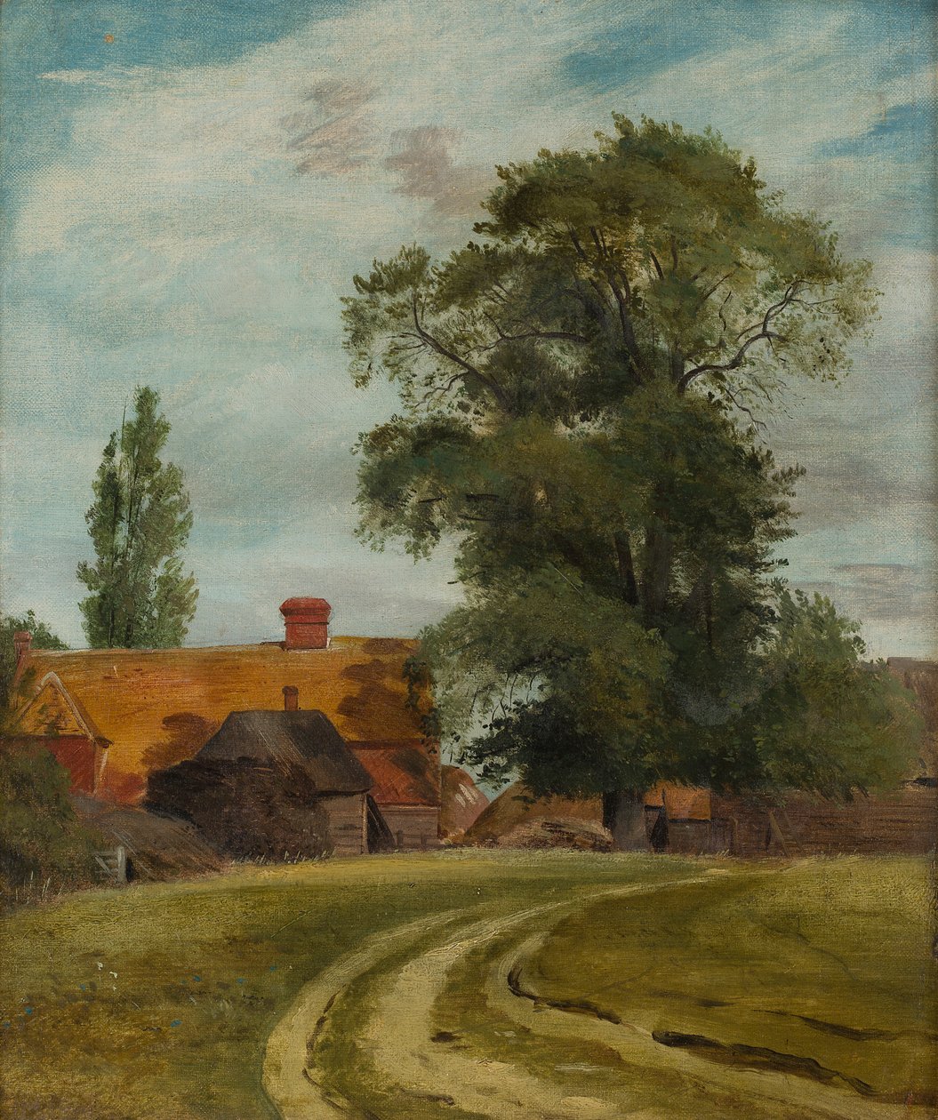 Út a farmhoz (olaj, vászon) alkotó: Lionel Constable