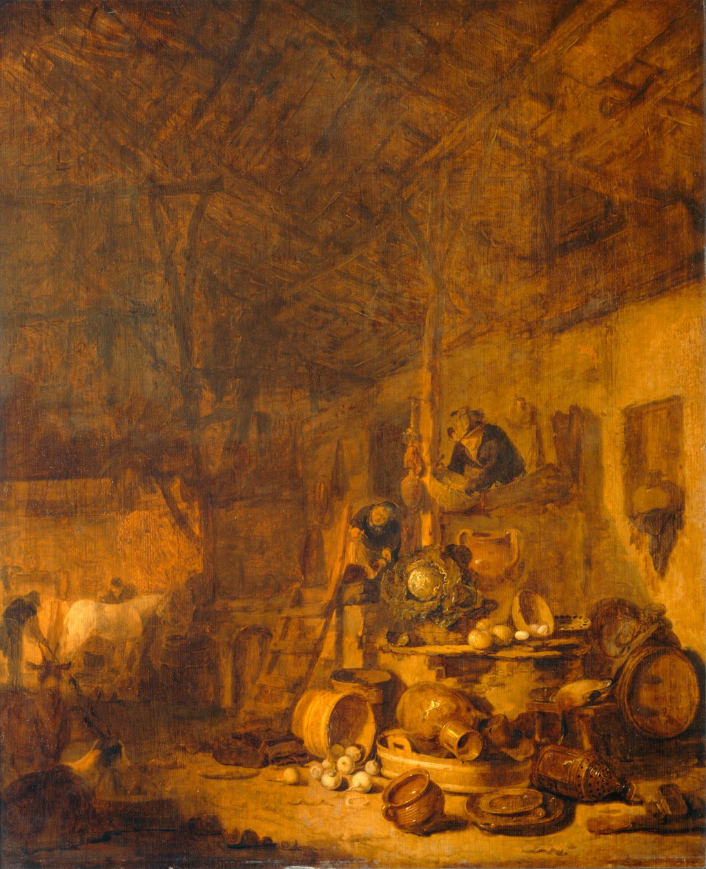 Pajta belseje ... alkotó: Lionel Hamilton Renwick