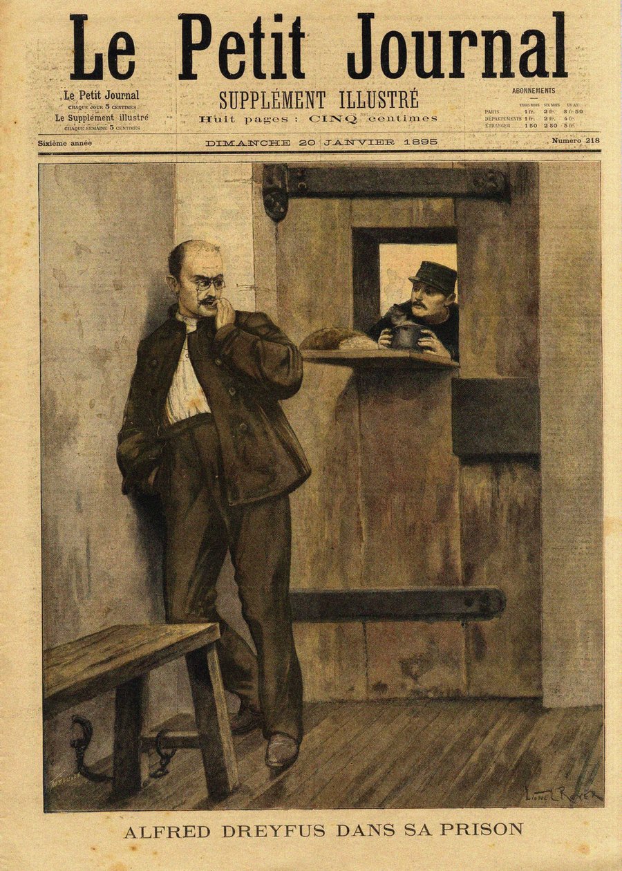 Le Petit Journal a Dreyfus-ügyről, 1895. alkotó: Lionel Royer