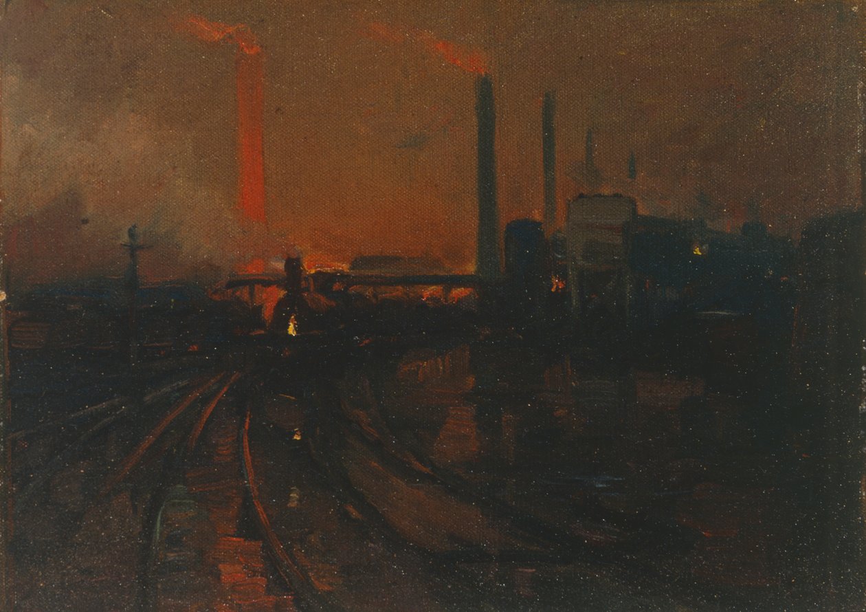 „Acélművek, Cardiff éjjel”, 1893-97 alkotó: Lionel Walden