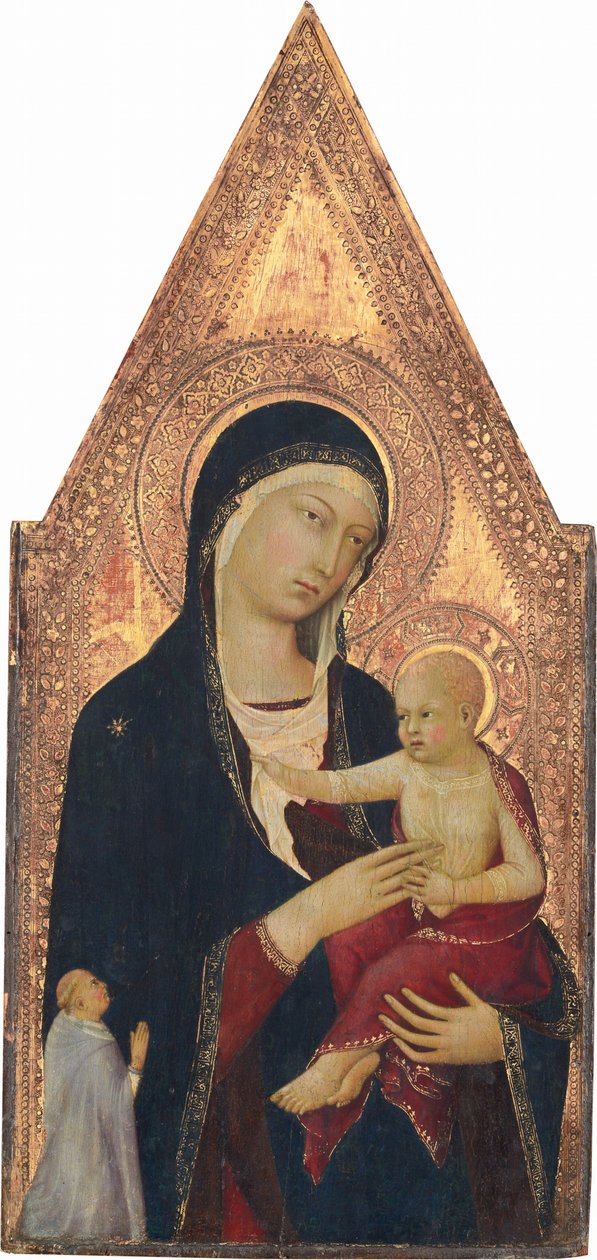 Madonna és gyermeke donorral alkotó: Lippo Memmi
