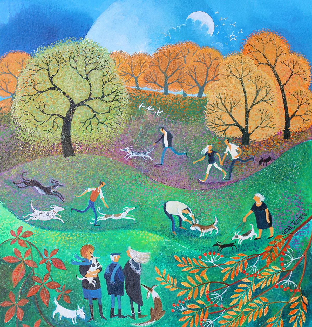 Common Pleasures, 2017; (akril, papír) alkotó: Lisa Graa Jensen