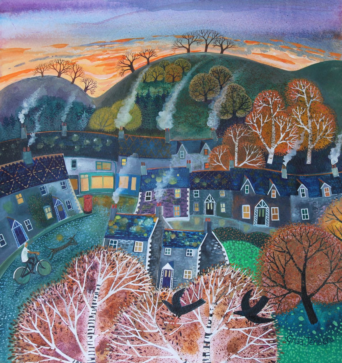 Early Start,2016,(akril tinta, papír) alkotó: Lisa Graa Jensen