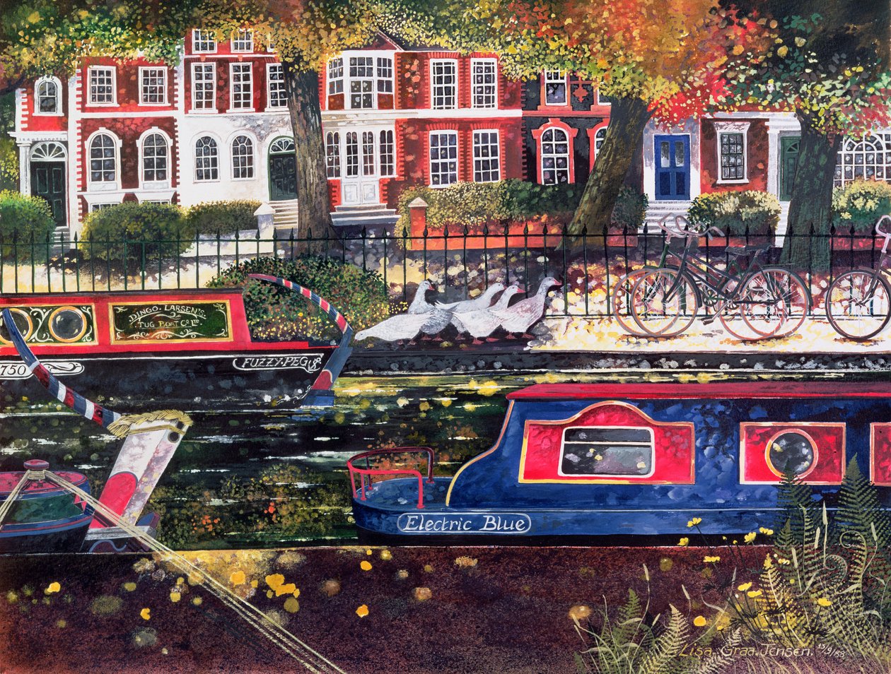 Elektromos kék, 1988 (tinták, gouache) alkotó: Lisa Graa Jensen