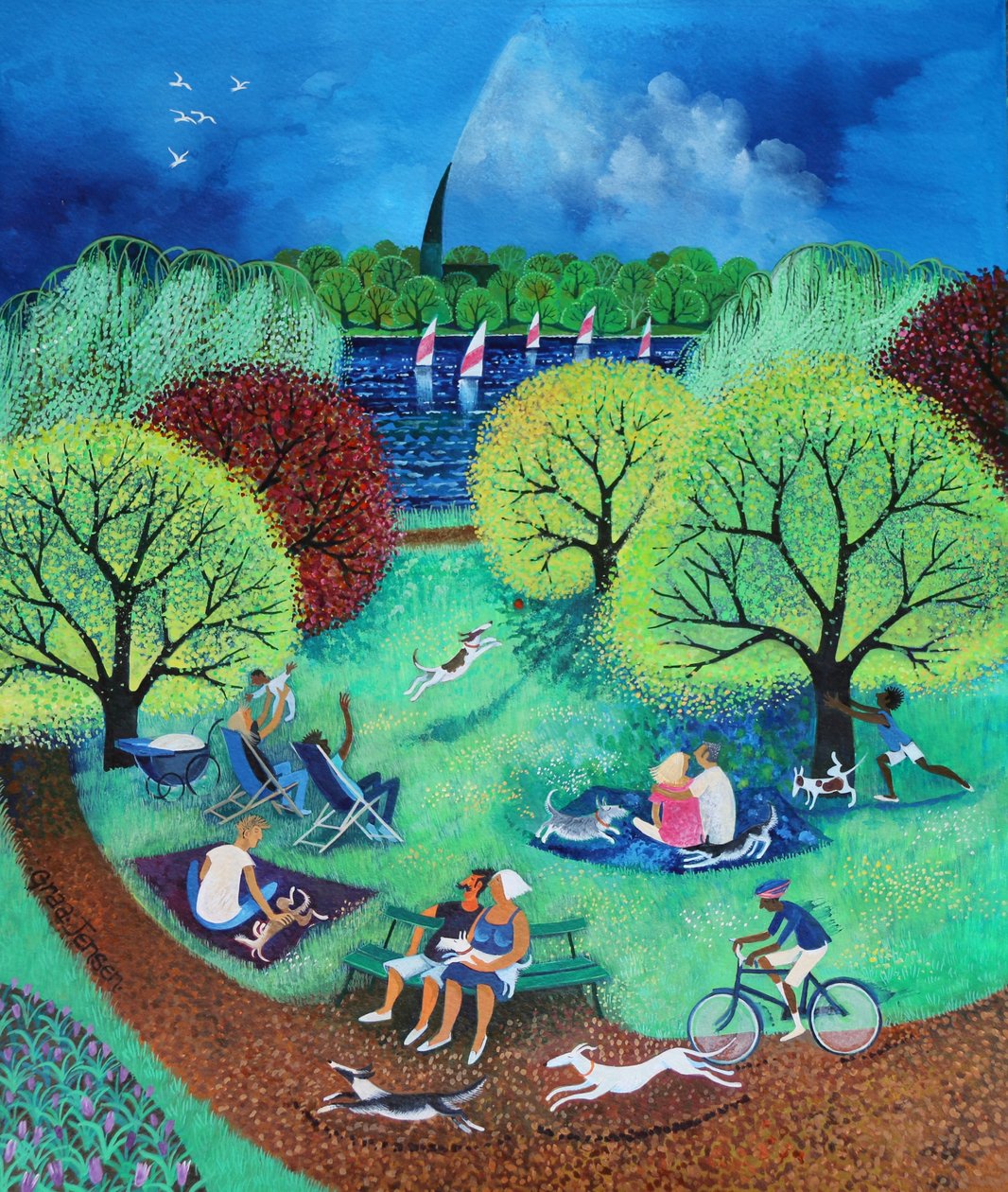 Csónakázó-tó, 2017 alkotó: Lisa Graa Jensen