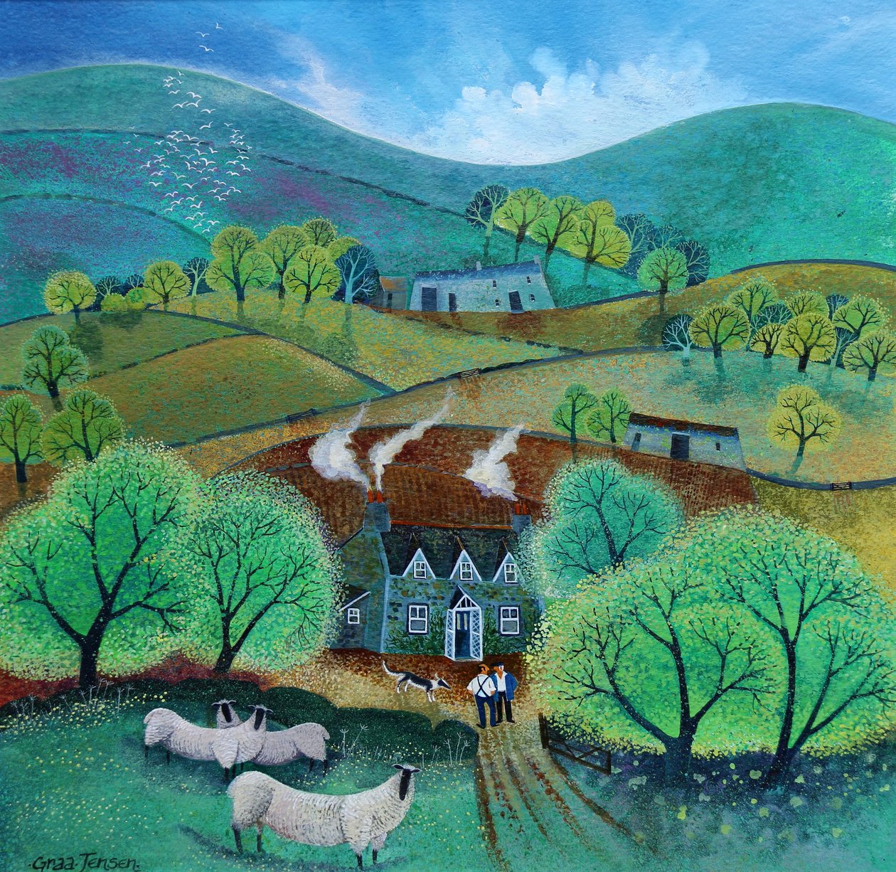 Farmers’ Weekly, 2021; (akril papíron) alkotó: Lisa Graa Jensen