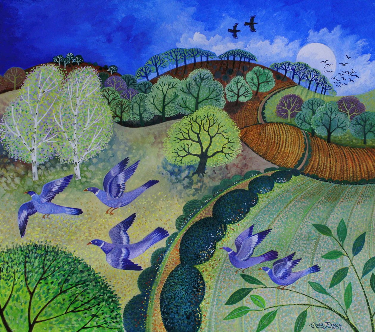 Flight, 2009, (akril, papír) alkotó: Lisa Graa Jensen