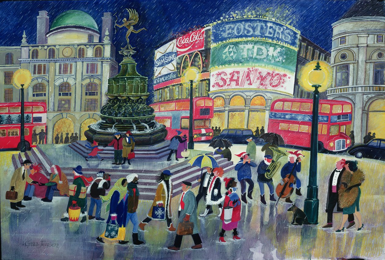 Piccadilly (wc és gouache papíron) alkotó: Lisa Graa Jensen