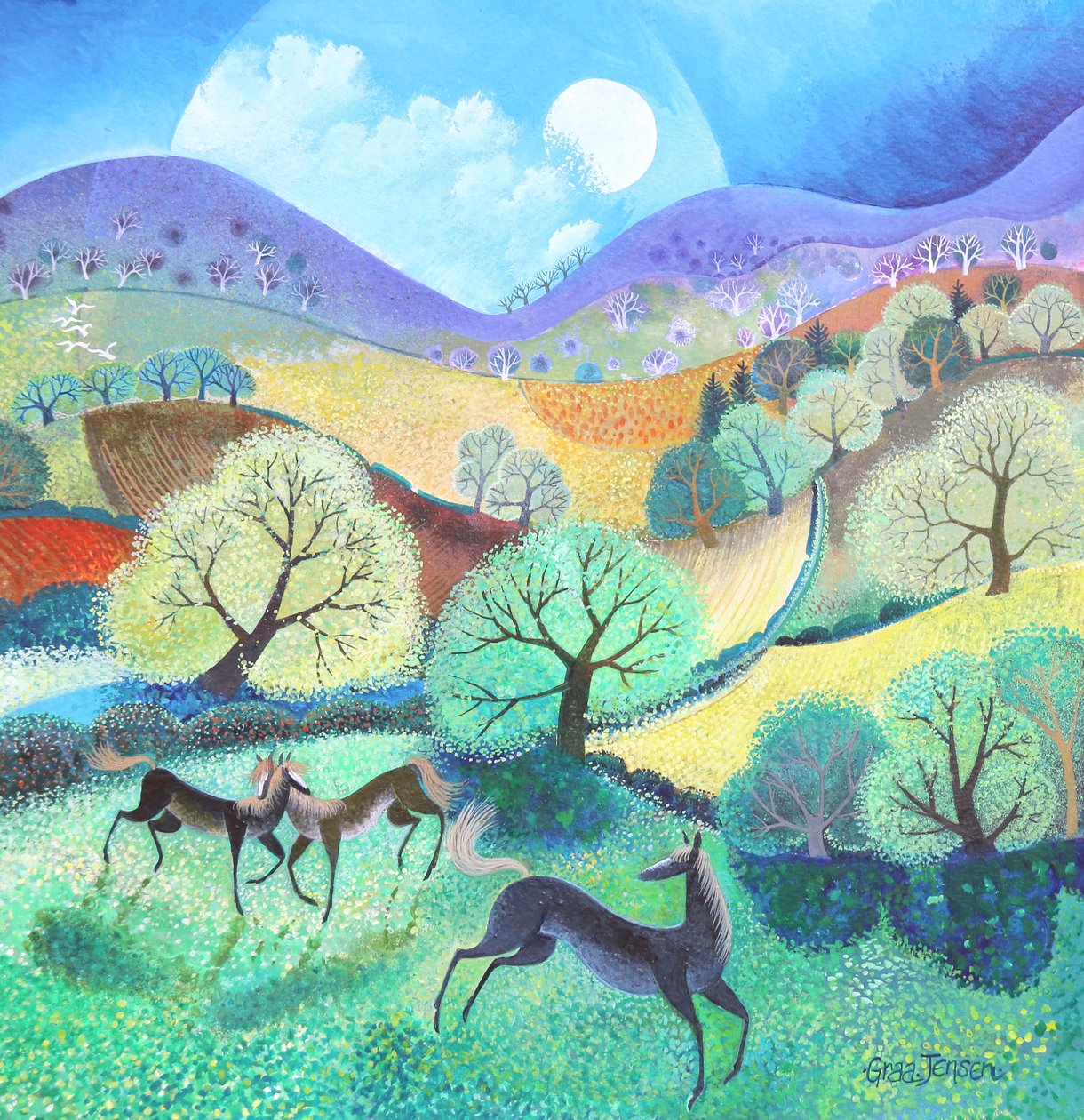 Summer Fields, 2020, (akril) alkotó: Lisa Graa Jensen