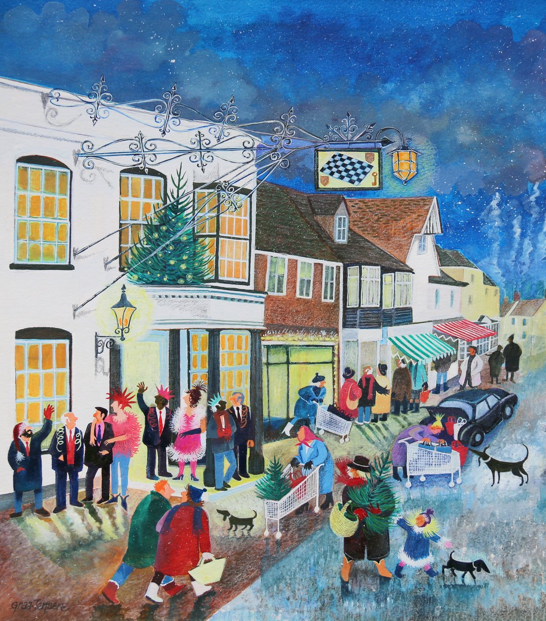 The Checkers Inn, 1998, (vegyes média papíron) alkotó: Lisa Graa Jensen