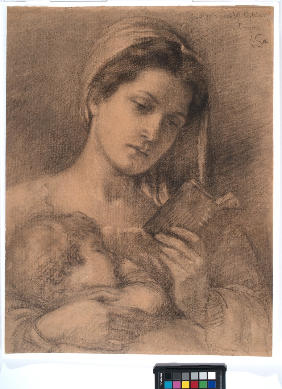 Helena és Rodman, 1890 körül (grafit, öntött papír) alkotó: Lisa Ramona Stillman