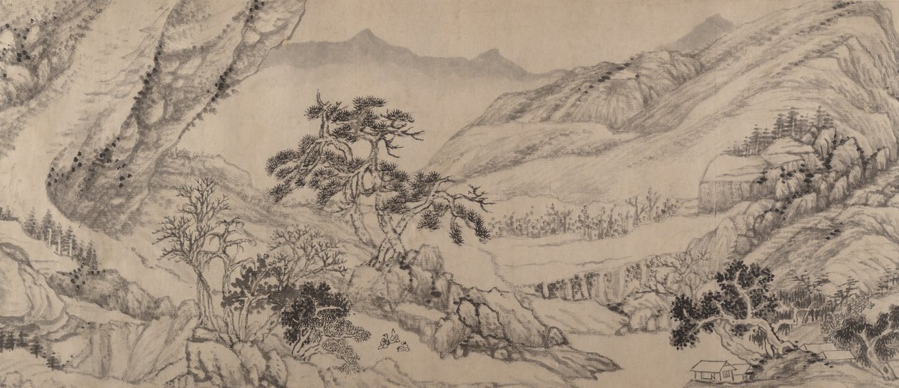Utazás patakok és hegyek között, 1680. alkotó: Liu Yu