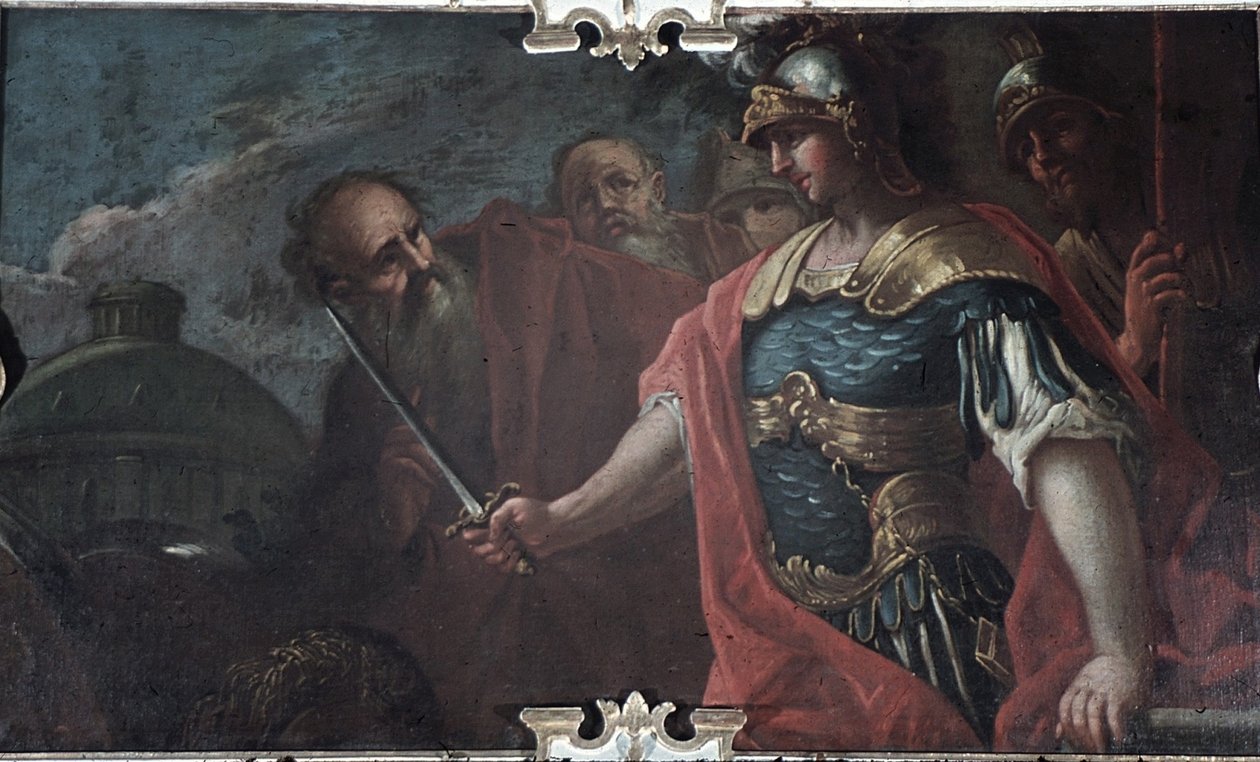 Nagy Sándor a gordiuszi csomót vágja, 1736-1737 alkotó: Livio Retti