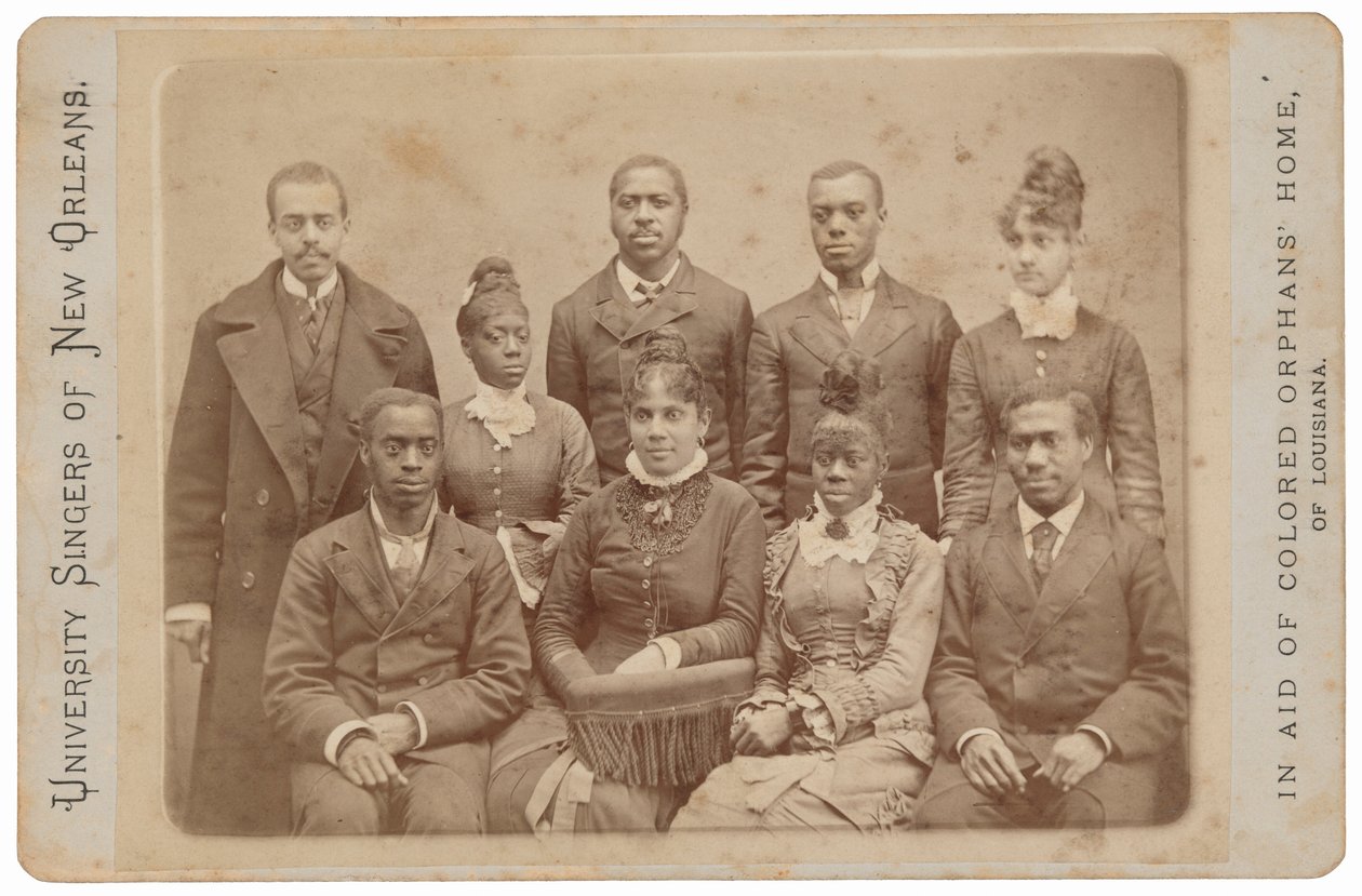 University Singers of New Orleans,c. 1879 (fotó) alkotó: Llewellyn A. Sawyer