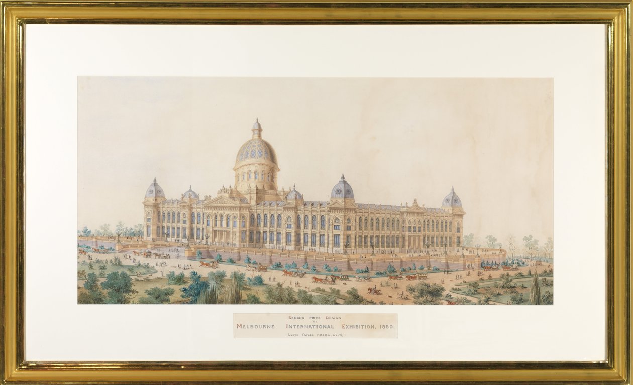 Második díjtervezés, Melbourne International Exhibition Building alkotó: Lloyd Tayler