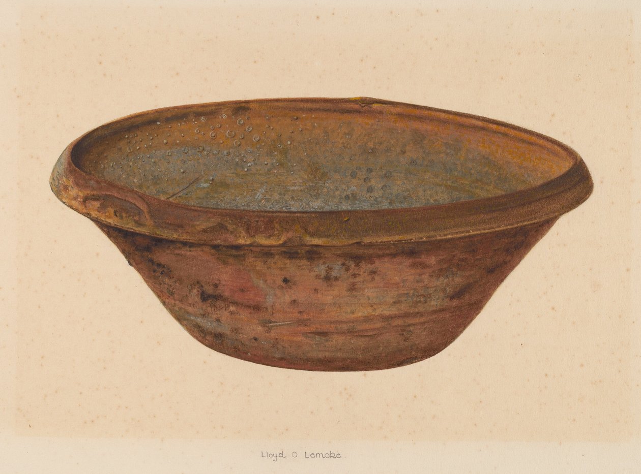 Tál, c. 1937. alkotó: Lloyd Charles Lemcke