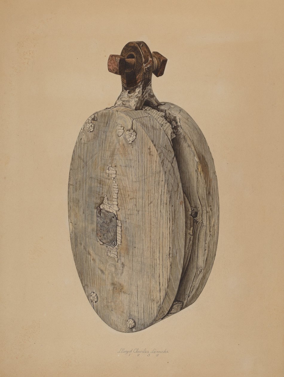 Halyard blokk, 1939. alkotó: Lloyd Charles Lemcke