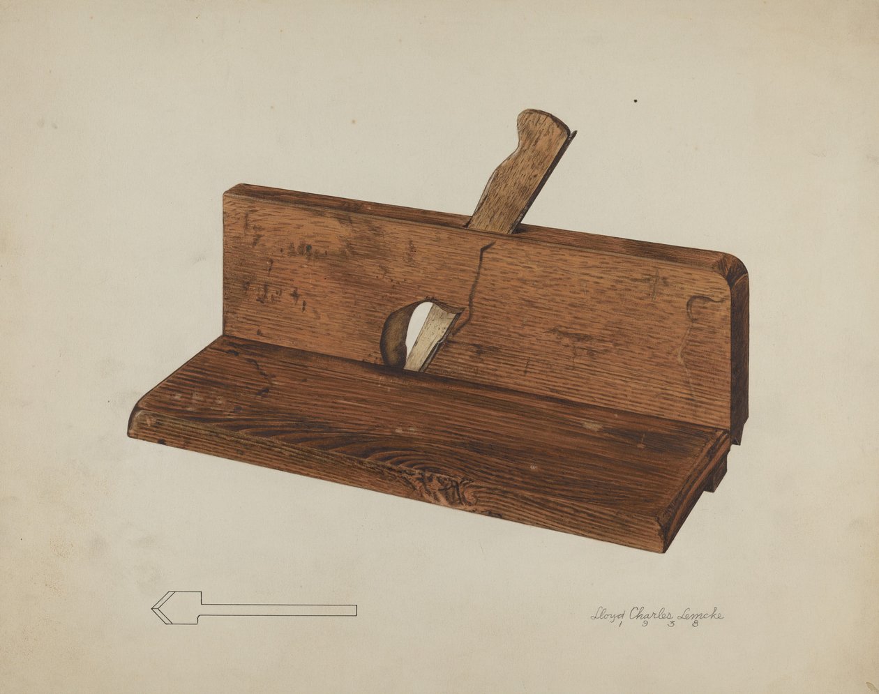 Rabbet Plane, 1938. alkotó: Lloyd Charles Lemcke
