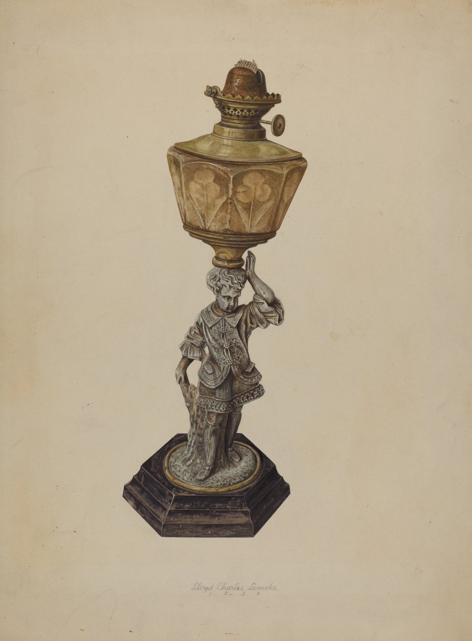 Asztali lámpa, 1939. alkotó: Lloyd Charles Lemcke