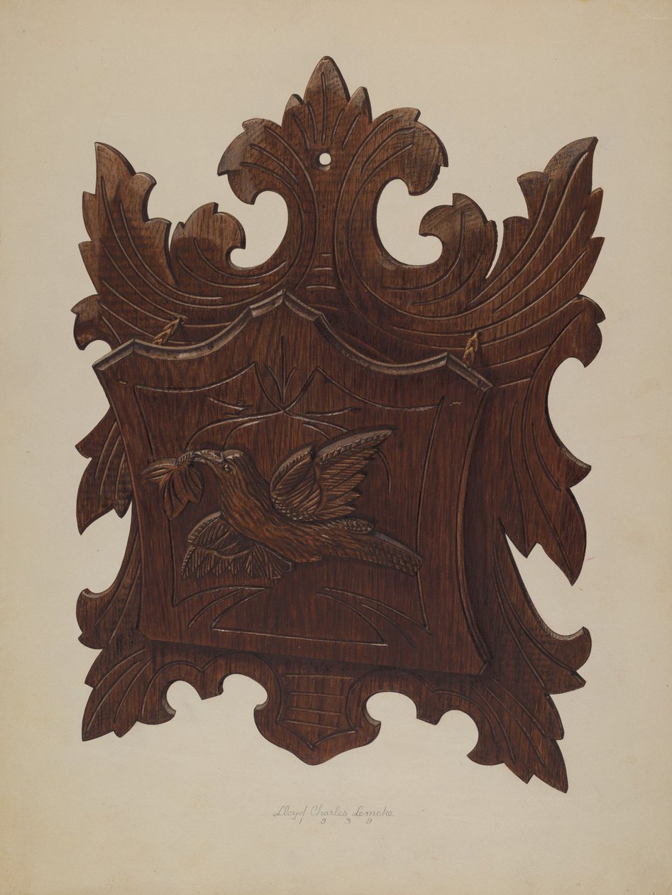 Fali állvány újságok számára, 1939. alkotó: Lloyd Charles Lemcke