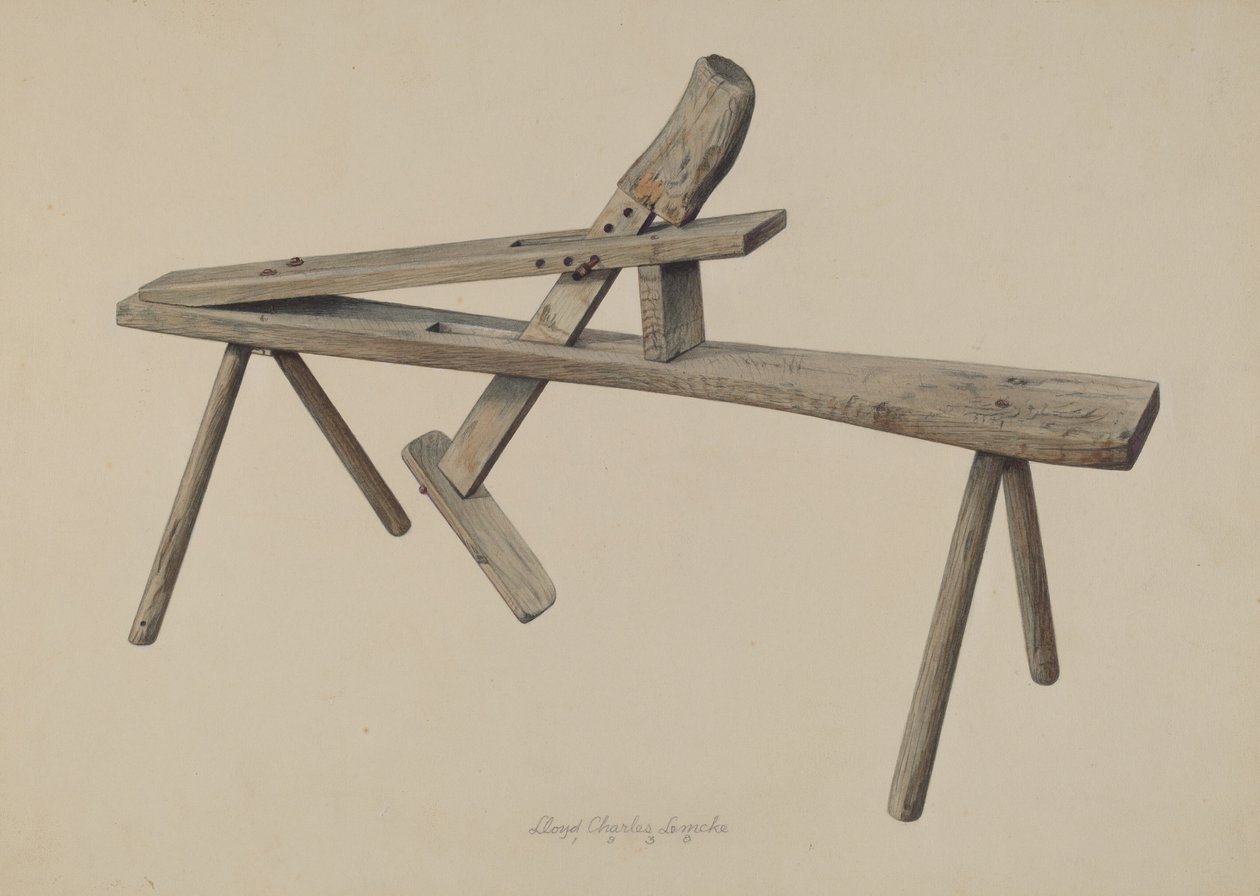 Fafaragó padja, 1938. alkotó: Lloyd Charles Lemcke