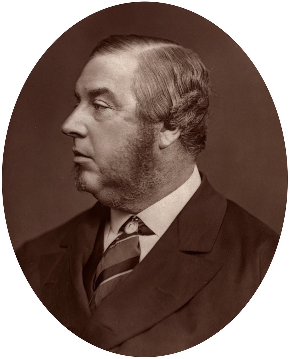 George Sclater-Booth képviselő, a helyi önkormányzati testület elnöke, 1878. alkotó: Lock and Whitfield