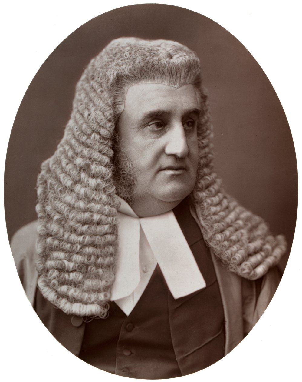 Jobb oldal, Sir Robert J Phillimore, DCL, a Legfelsőbb Bíróság bírája, 1877. alkotó: Lock and Whitfield