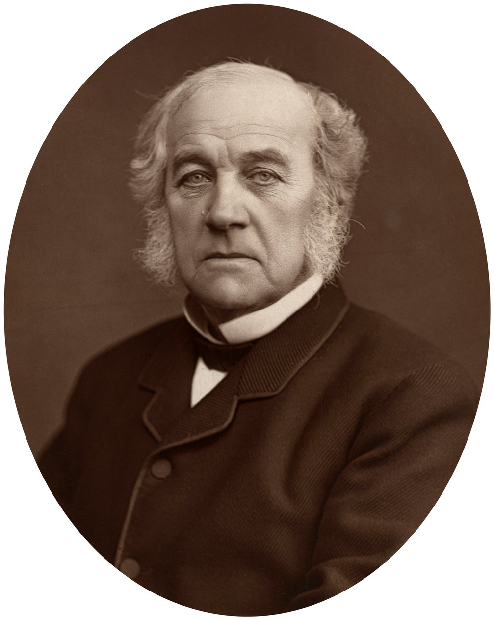 Samuel Morley parlamenti képviselő, iparos és politikus, 1882. alkotó: Lock and Whitfield