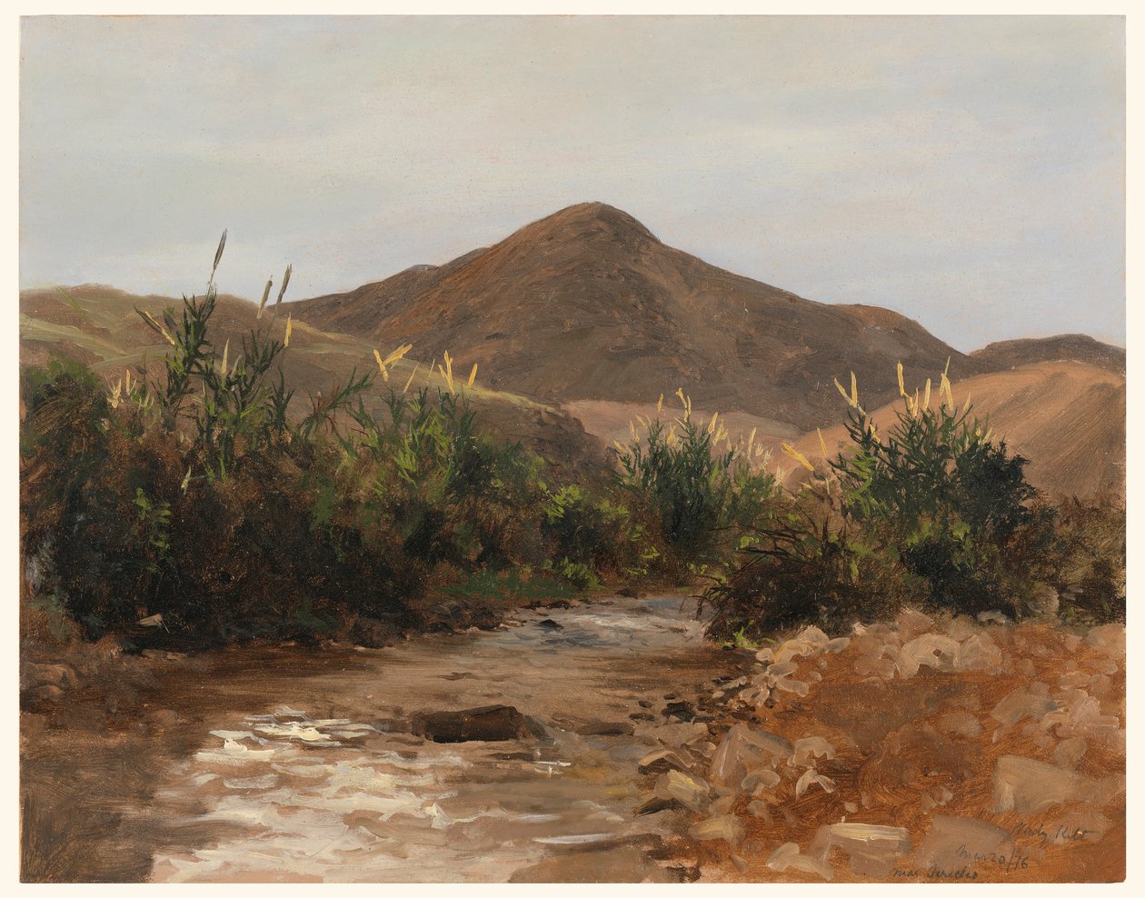 Rajz, Jerikó közelében, Wady Kilt, 1876. március 20. alkotó: Lockwood de Forest