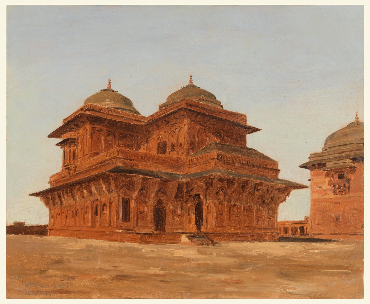 Fatehpur Sikri, Birbal palota, India alkotó: Lockwood de Forest