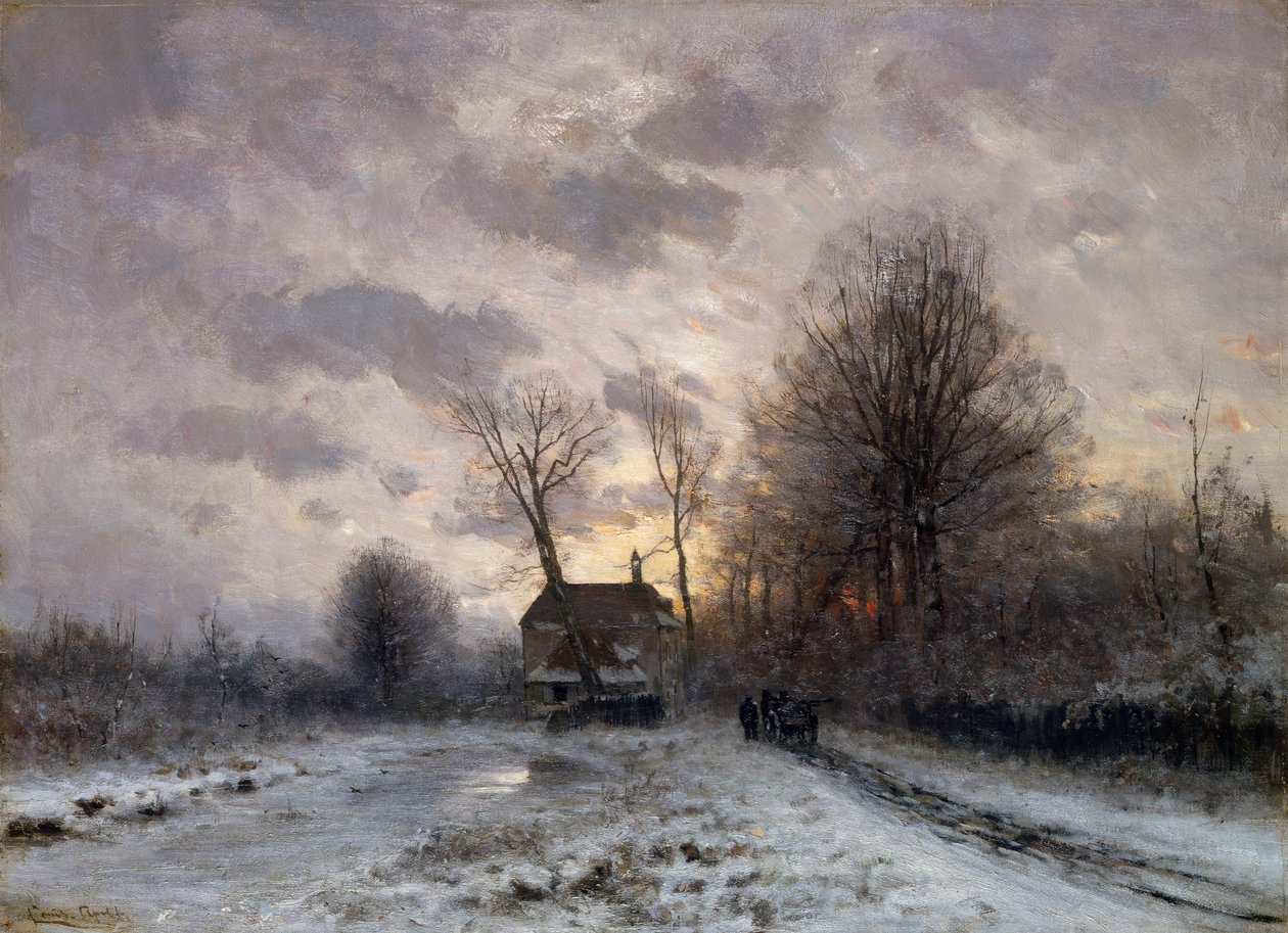 Hazatérés (olaj, vászon) alkotó: Lodewijk Frederik Hendrik Apol