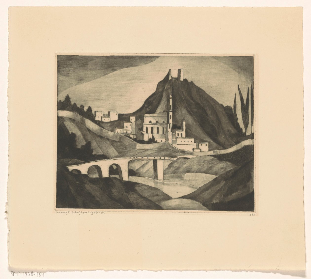 Corte I (eredeti cím) alkotó: Lodewijk Schelfhout (signed by artist)