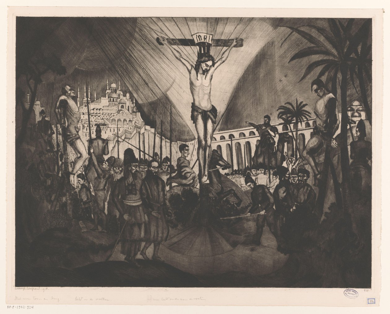 Golgota II (eredeti cím) alkotó: Lodewijk Schelfhout (signed by artist)