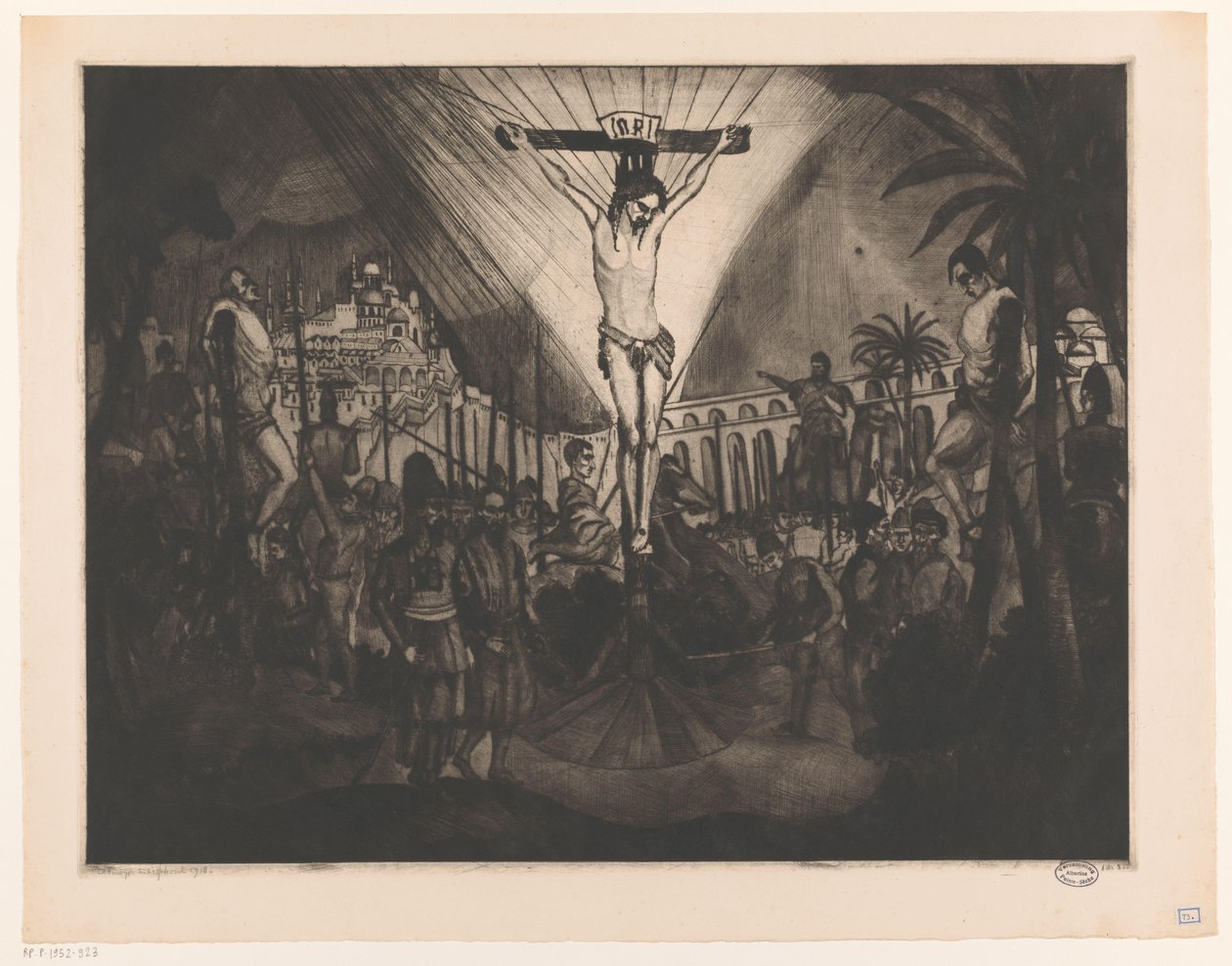 Golgota II (eredeti cím) alkotó: Lodewijk Schelfhout (signed by artist)