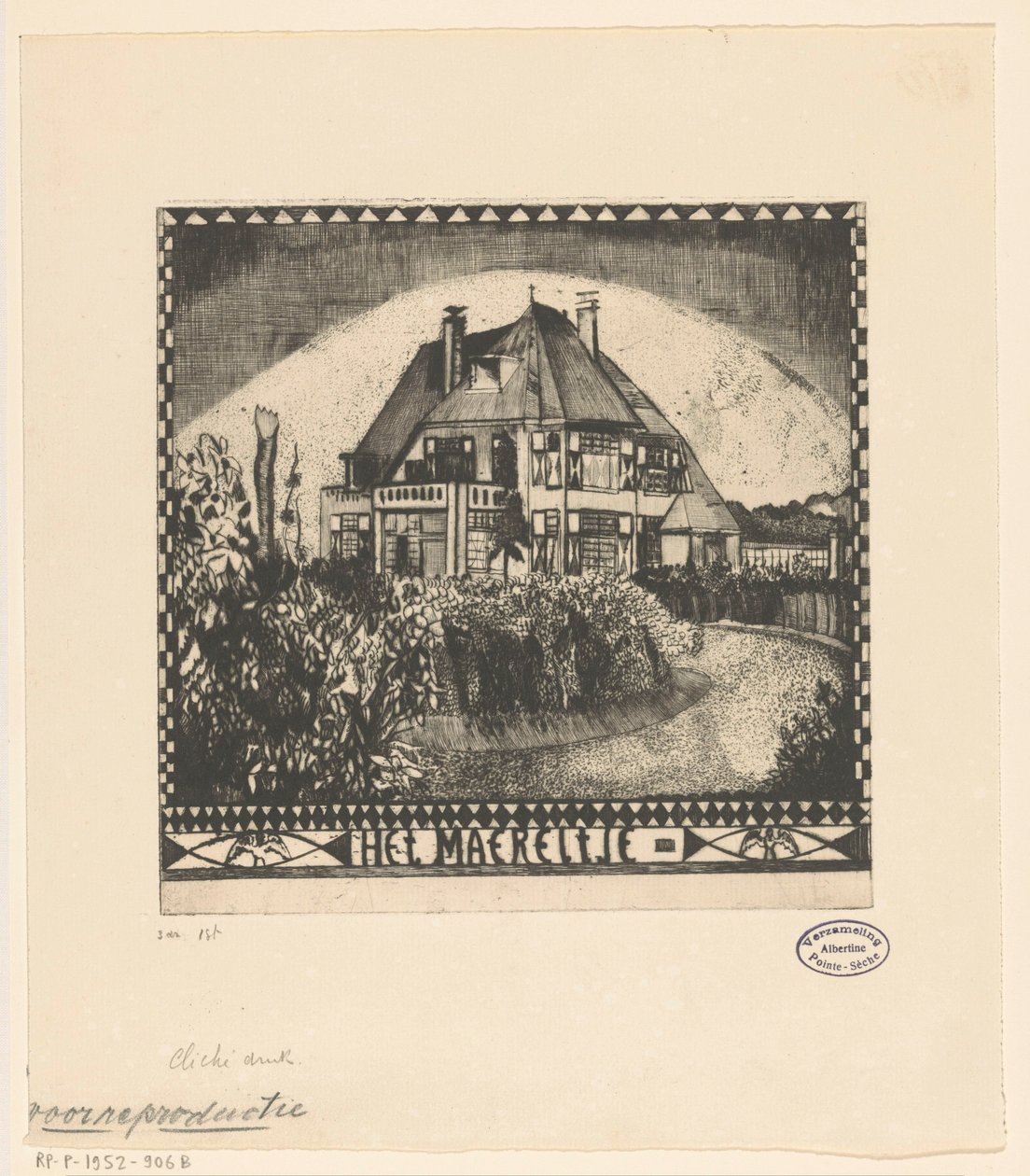 A Maereltje (eredeti cím a tárgyon) alkotó: Lodewijk Schelfhout (signed by artist)
