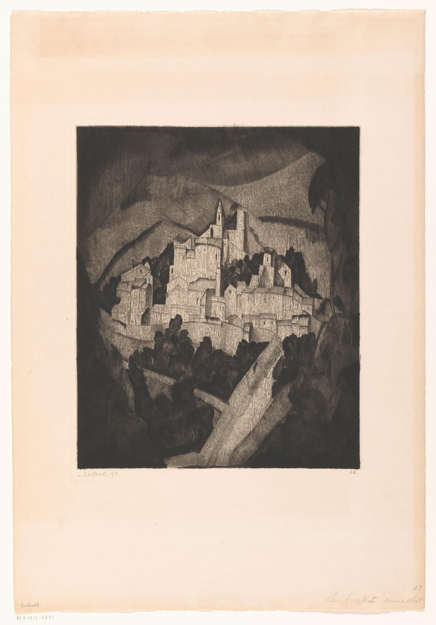 Les Angles I (eredeti cím) alkotó: Lodewijk Schelfhout (signed by artist)