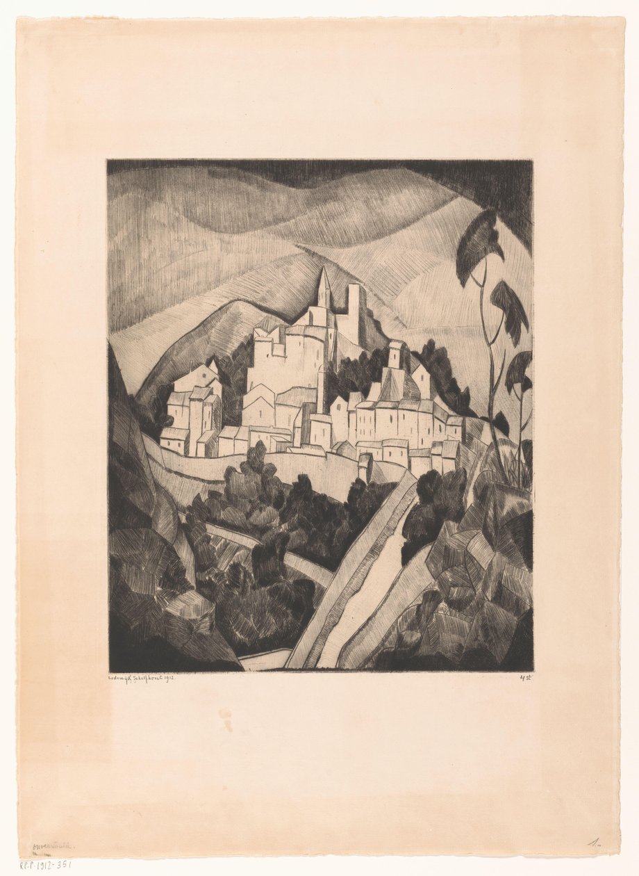 Les Angles I (eredeti cím) alkotó: Lodewijk Schelfhout (signed by artist)