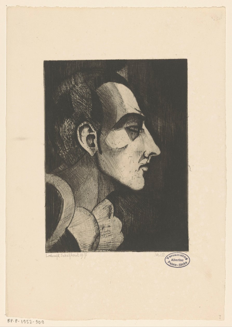 Pierrot I (eredeti cím) alkotó: Lodewijk Schelfhout (signed by artist)