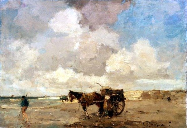 Hínár gyűjtése alkotó: Lodewyk Philippus Stutterheim