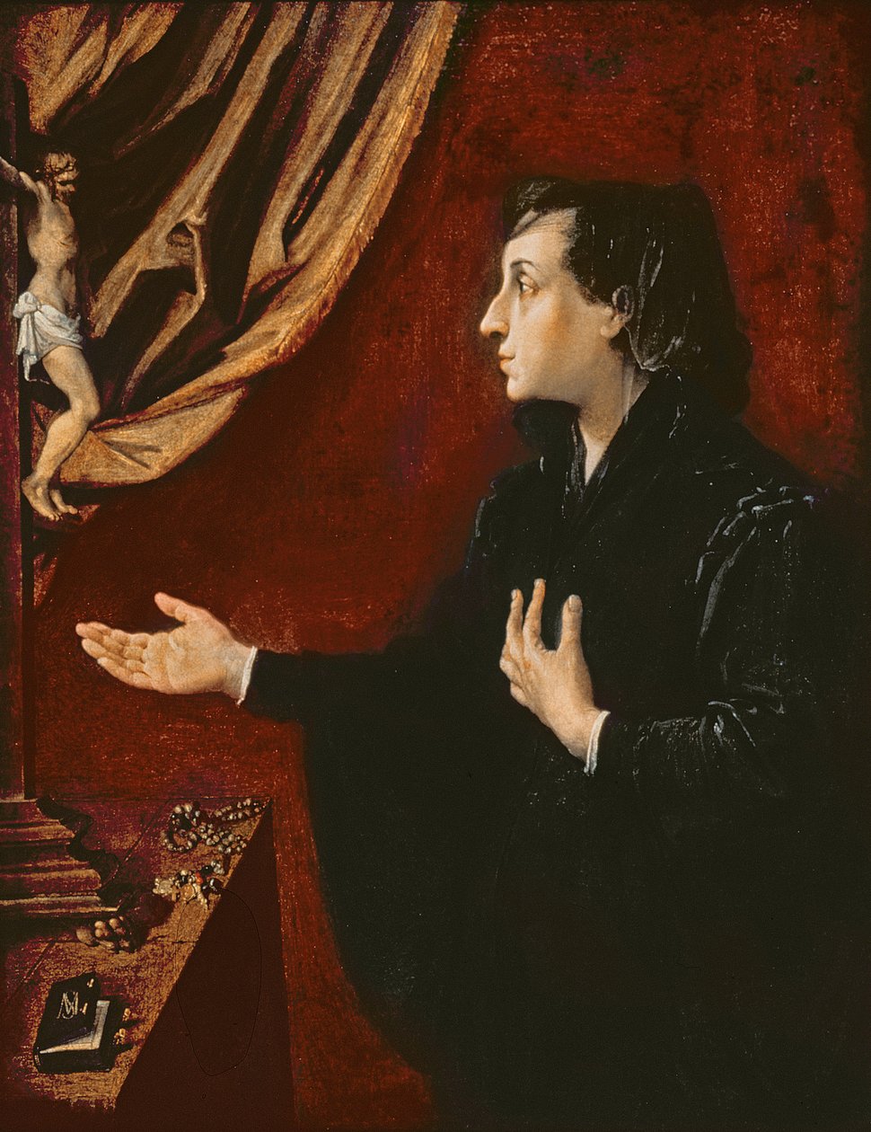 Özvegy portréja, 1585 körül alkotó: Lodovico Carracci