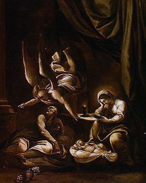 Józsefnek megjelenő angyal alkotó: Lodovico Carracci