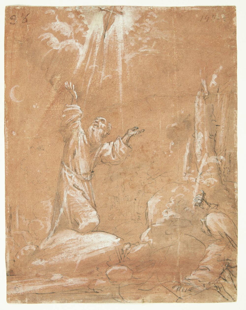Assisi Szent Ferenc stigmatizálása alkotó: Lodovico Carracci