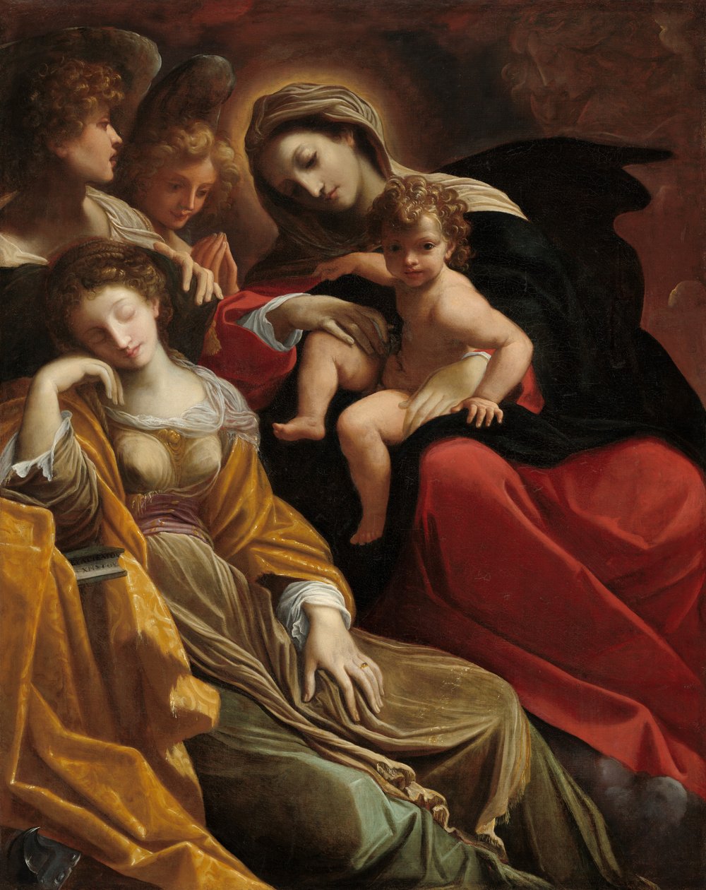 Alexandriai Szent Katalin álma alkotó: Lodovico Carracci