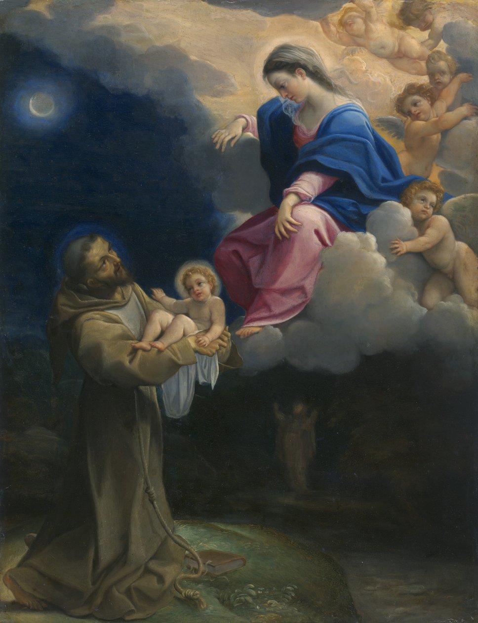 Szent Ferenc látomása, 1602 körül alkotó: Lodovico Carracci