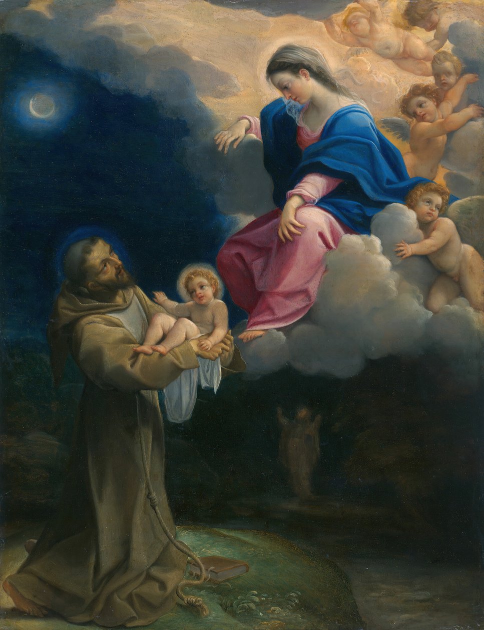 Szent Ferenc látomása c. 1602. alkotó: Lodovico Carracci
