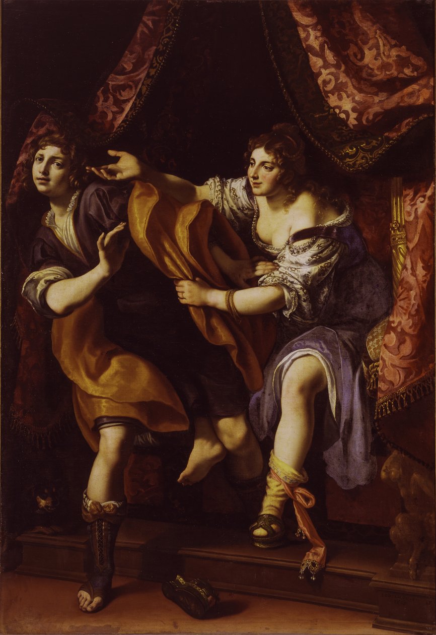 József és Potifár felesége, 1610. alkotó: Lodovico Cigoli