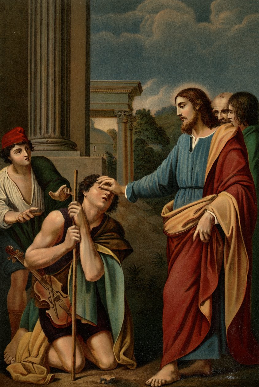 A vakok gyógyítása alkotó: Lodovico after Carracci