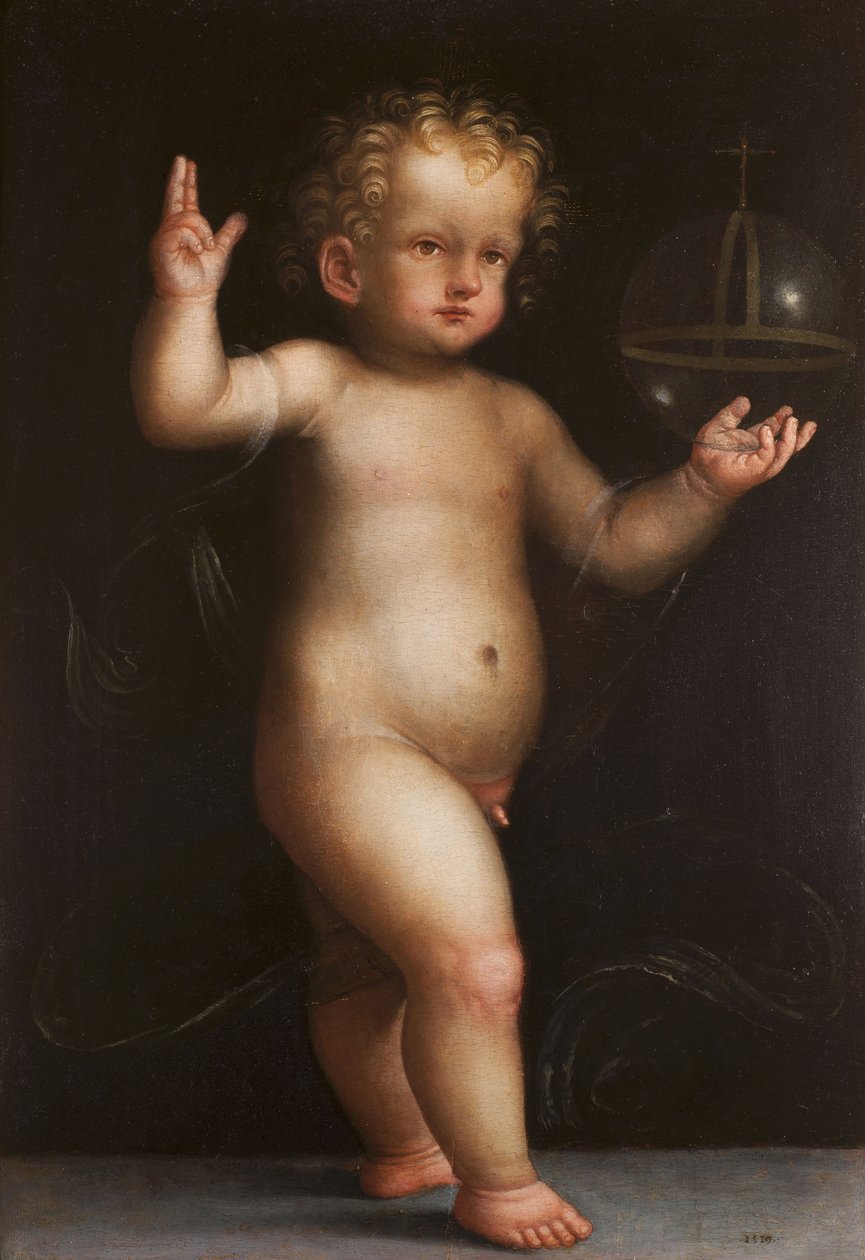 Jézus mint Salvator Mundi, 1519 alkotó: Lombard School